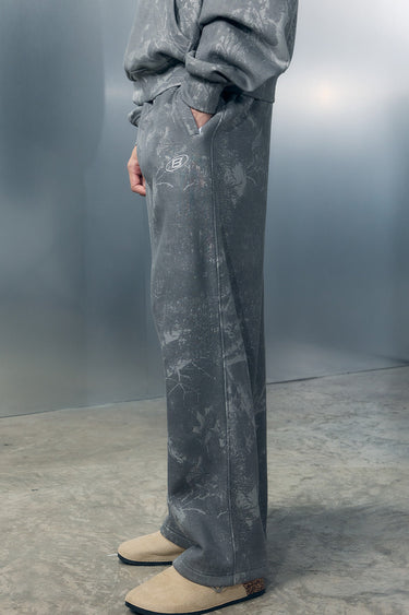 Faded grey Bonkers Corner joggers with elastic waistband and cuffed ankles, casual and comfortable for everyday wear.