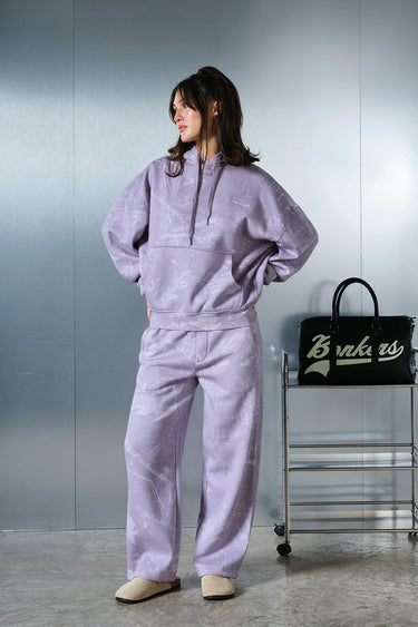 Faded lavender hoodie by Bonkers Corner featuring a cozy fit and casual style, displayed on a plain background.
