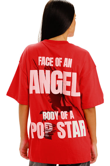 Bonkers Corner oversized Fallen Angel T-shirt featuring a graphic print, relaxed fit, and casual style.