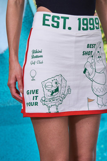 Bonkers Corner XS golf club mini skirt in stylish design, featuring a fitted silhouette and sporty look for activewear fashion.