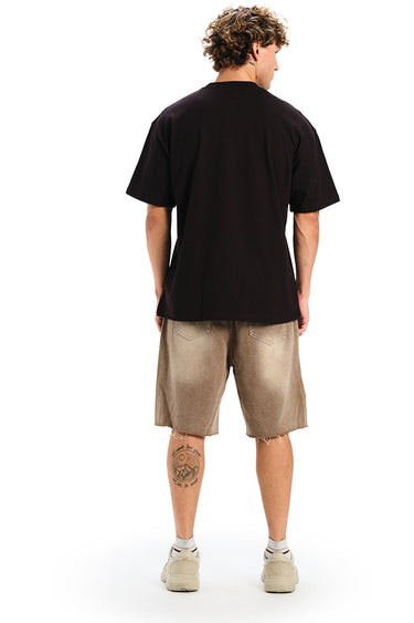 Bonkers Corner Grizzly Rebellion oversized T-shirt in XS, featuring bold graphic design and relaxed fit on a white background.