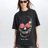 Bonkers Corner Guns N' Roses Use Your Illusion oversized T-shirt with band logo design, white fabric, and relaxed fit.