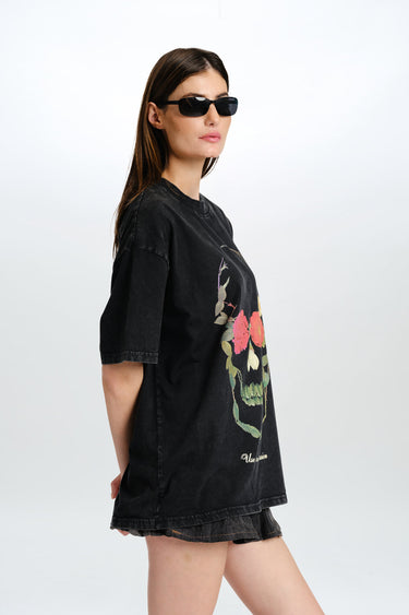 Bonkers Corner oversized Guns N' Roses Use Your Illusion T-shirt displayed, featuring band logo and graphic design on soft fabric.