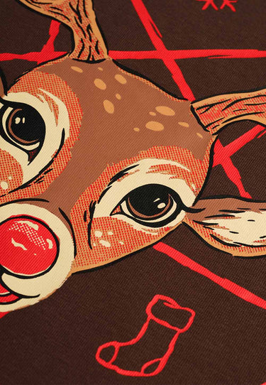 Bonkers Corner Hail Santa oversized T-shirt featuring festive Santa graphic in red and white, relaxed fit on a white background.