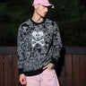 Bonkers Corner Heart Away sweatshirt in light blue with a heart graphic and relaxed fit for casual wear.