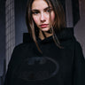 Bonkers Corner I Am Vengeance hoodie in XS, featuring bold graphic design on soft black fabric.