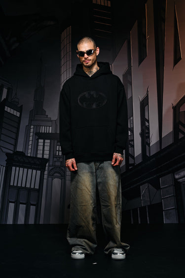 Bonkers Corner I Am Vengeance hoodie in XS, featuring a black fabric with bold graphic print and adjustable drawstring hood.