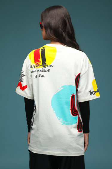 Bonkers Corner oversized T-shirt featuring the "Imagination Is Real" graphic in a relaxed fit, casual streetwear style.