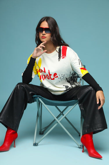 Bonkers Corner oversized T-shirt with "Imagination Is Real" graphic in a relaxed fit, casual style, light-colored fabric.