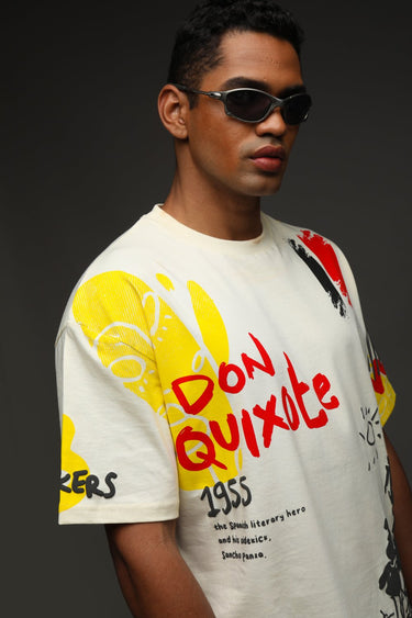 Light gray oversized T-shirt by Bonkers Corner with "Imagination Is Real" graphic print on front, casual and comfortable fit.
