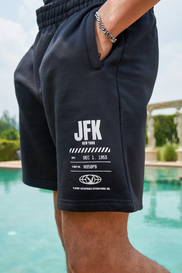Bonkers Corner JFK In Scene shorts in XS, featuring a vibrant design inspired by the iconic scene, perfect for casual wear.