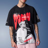 Bonkers Corner Kendrick Lamar Faded oversized T-shirt in light color, featuring a relaxed fit and graphic design.
