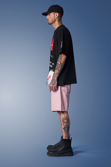 Bonkers Corner Kendrick Lamar Faded oversized T-shirt featuring a graphic print, casual fit, and soft fabric for comfortable style.