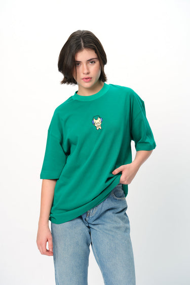 Bonkers Corner Love Hurts oversized T-shirt in white with bold black text, relaxed fit casual top for everyday wear.