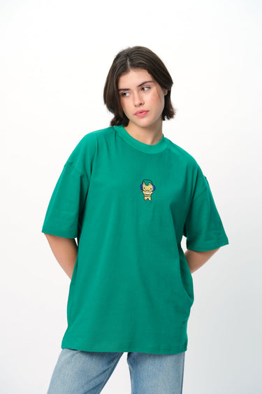 Bonkers Corner Love Hurts oversized T-shirt in white with bold black graphic and text, relaxed fit casual wear.