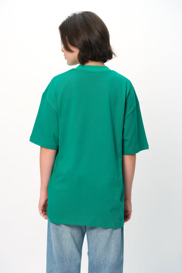 Bonkers Corner Love Hurts oversized T-shirt in white with bold black text, relaxed fit casual wear for men and women.