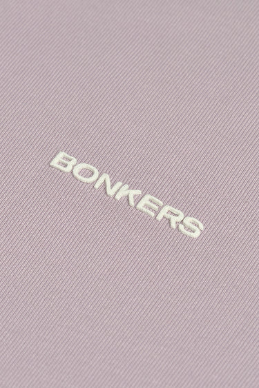 Mauve Mist Supima cotton regular fit T-shirt by Bonkers Corner, displayed flat with short sleeves and crew neckline.