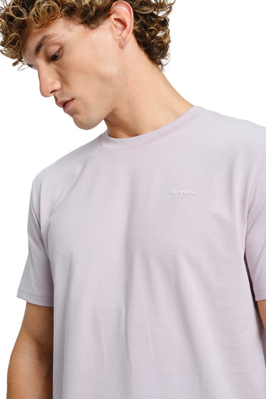 Mauve Mist Supima cotton regular fit T-shirt by Bonkers Corner, showcasing a soft, comfortable design with a classic crew neckline.