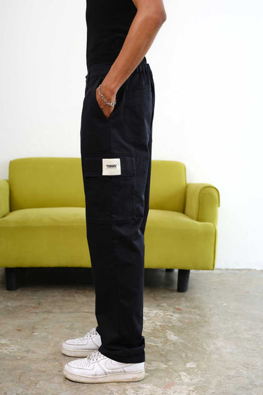 Navy Blue Cargo With Utility Pockets - BonkersCorner