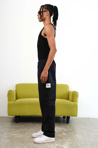 Navy Blue Cargo With Utility Pockets - BonkersCorner