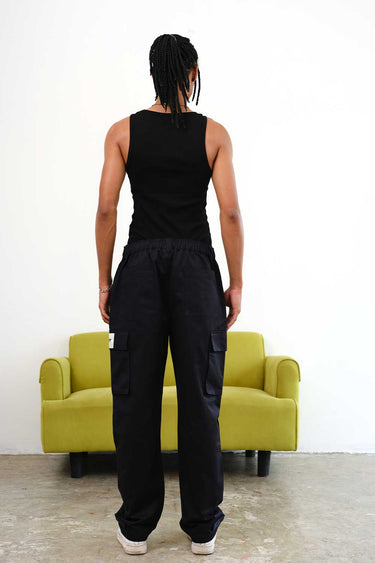 Navy Blue Cargo With Utility Pockets - BonkersCorner