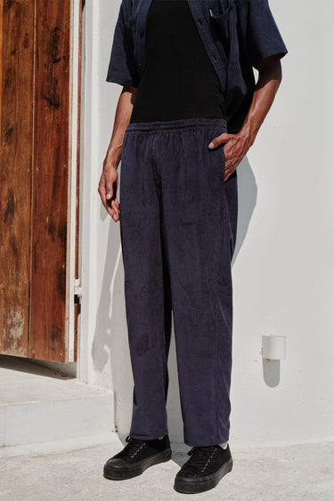 Navy Blue Corduroy Pants - BonkersCorner