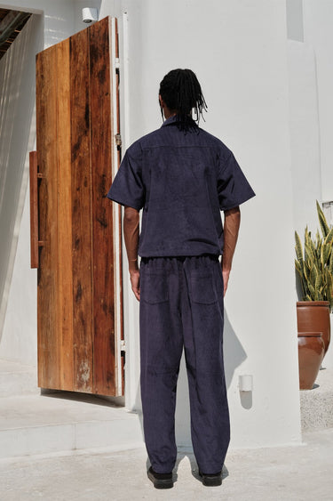 Navy Blue Corduroy Pants - BonkersCorner