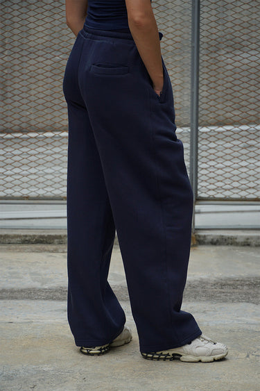 Navy blue Bonkers Corner On The Go Joggers, slim fit with elastic waistband and pockets, casual athletic style.