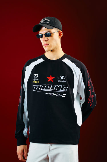 Bonkers Corner Nitro Crew Sweatshirt in XS, featuring a casual fit and graphic design, made from comfortable fabric.