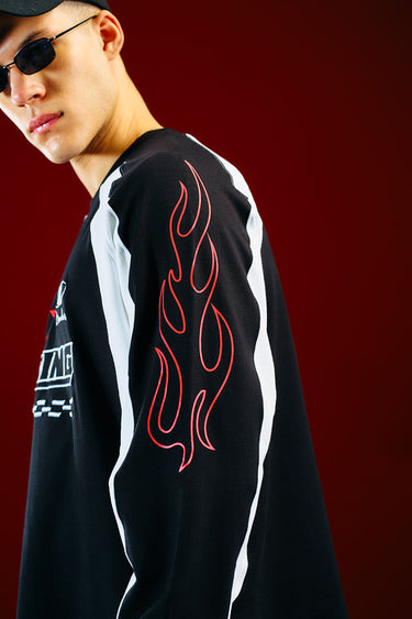 Bonkers Corner Nitro Crew Sweatshirt in XS, featuring a comfortable fit and casual design, shown in a front view.