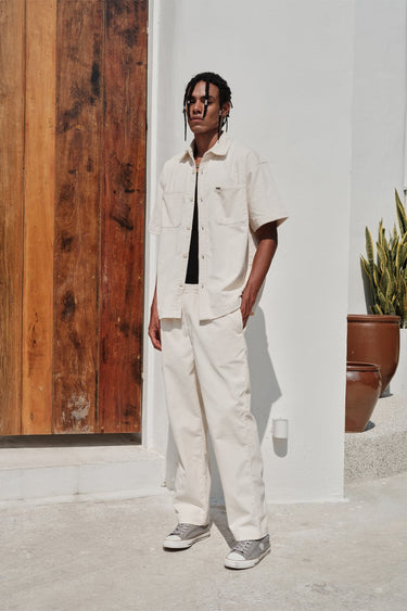 Off White Corduroy Pants - BonkersCorner
