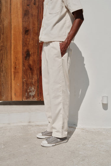 Off White Corduroy Pants - BonkersCorner