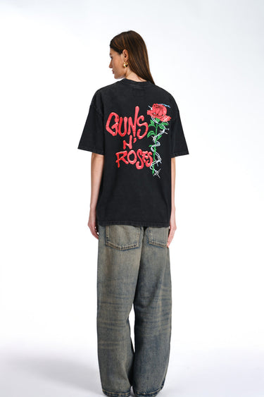 Official Guns N Roses Faded Oversized T-shirt - BonkersCorner