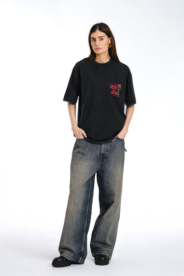 Official Guns N Roses Faded Oversized T-shirt - BonkersCorner