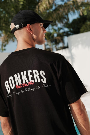 Bonkers Corner ONYX Classic oversized T-shirt made of 100% Supima cotton, shown in a relaxed fit and soft fabric.