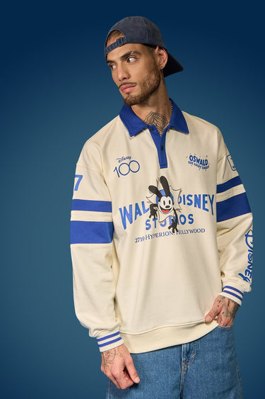 Bonkers Corner Oswald oversized collared sweatshirt in XS, featuring a relaxed fit and comfortable fabric.