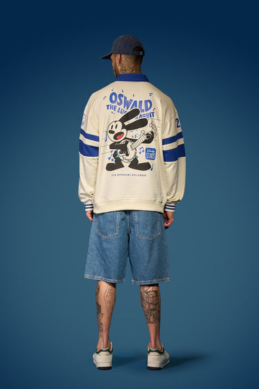 Bonkers Corner Oswald oversized collared sweatshirt in XS, featuring a relaxed fit and soft fabric, perfect for casual wear.
