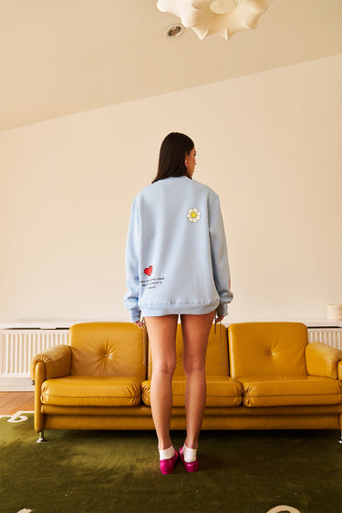 Pastel Blue Snuggle Sweatshirt - BonkersCorner