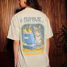 Bonkers Corner oversized T-shirt featuring a "Purred Emails" graphic in a relaxed fit, displayed on a white background.