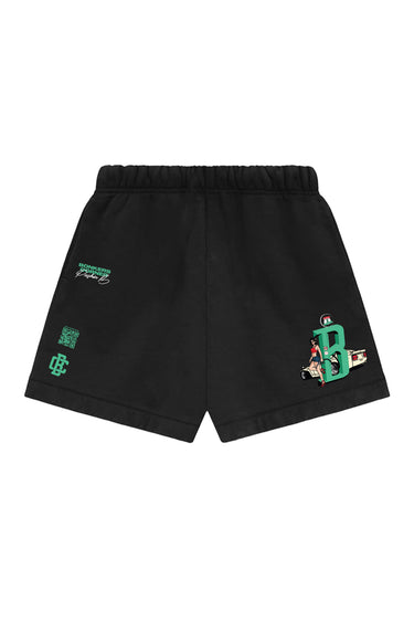 Bonkers Corner Pushin B Lounge Shorts in XS, featuring a comfortable fit and stylish design, perfect for casual wear.