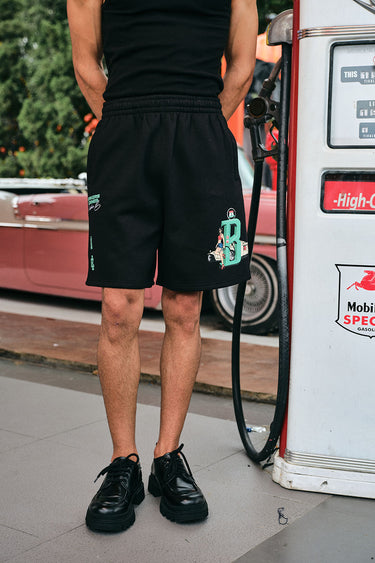Bonkers Corner Pushin B Lounge Shorts in XS, featuring comfortable fabric and stylish design, perfect for casual wear.