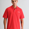Red Signature Jacquard Collar Premium Polo - BonkersCorner