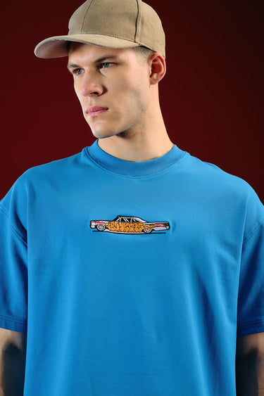 Bonkers Corner Ride In Style oversized T-shirt in XS, featuring bold graphic design and relaxed fit for casual wear.