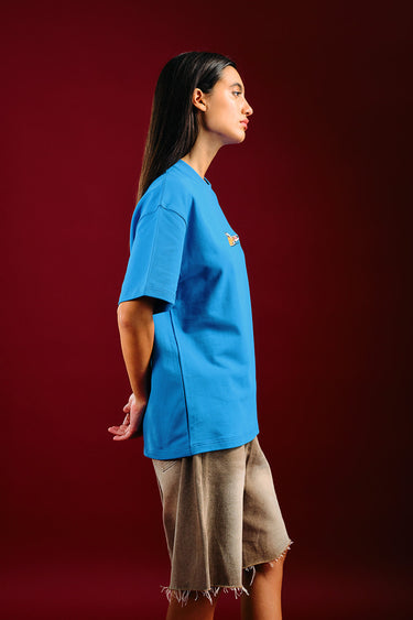 Bonkers Corner Ride In Style oversized T-shirt in XS size, featuring bold graphic design on soft cotton fabric.