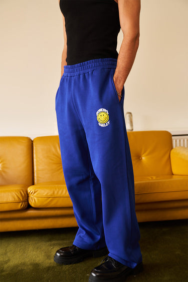 Royal Blue Straight Fit Sweatpants - BonkersCorner