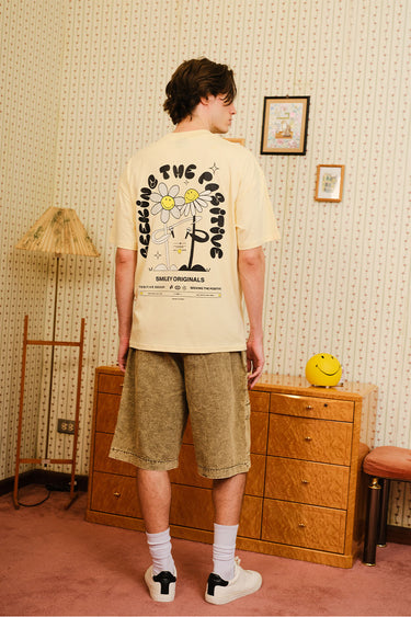 Bonkers Corner Seeking The Positive oversized T-shirt in XS with a bold graphic print on the front.