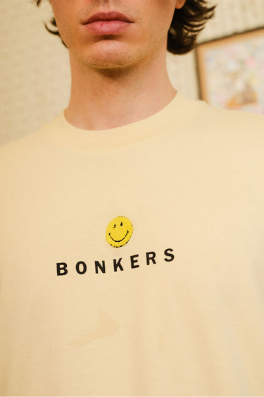 Bonkers Corner Seeking The Positive oversized T-shirt in XS, featuring a relaxed fit and positive message on soft fabric.