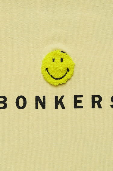 Bonkers Corner Seeking The Positive oversized T-shirt in XS with bold graphic design on soft cotton fabric.