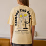Oversized Seeking The Positive T-shirt by Bonkers Corner, featuring a relaxed fit and positive message in bold lettering.