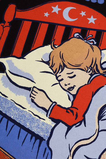 Bonkers Corner Sleep Paralysis oversized T-shirt in black, featuring bold graphic design and comfortable fit.